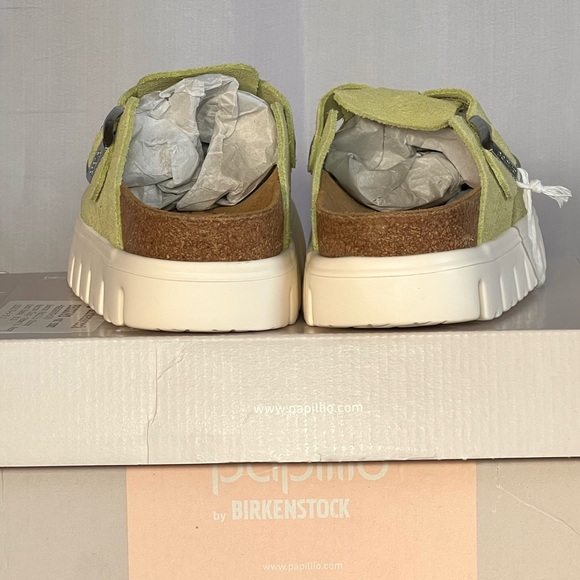 SOLD Birkenstock Boston Papillio Chunky Suede Clog - Picture 6 of 11